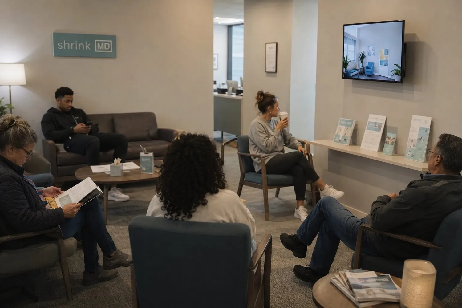a comfortable home setup for a private video appointment a comfortable home setup for a private video appointment