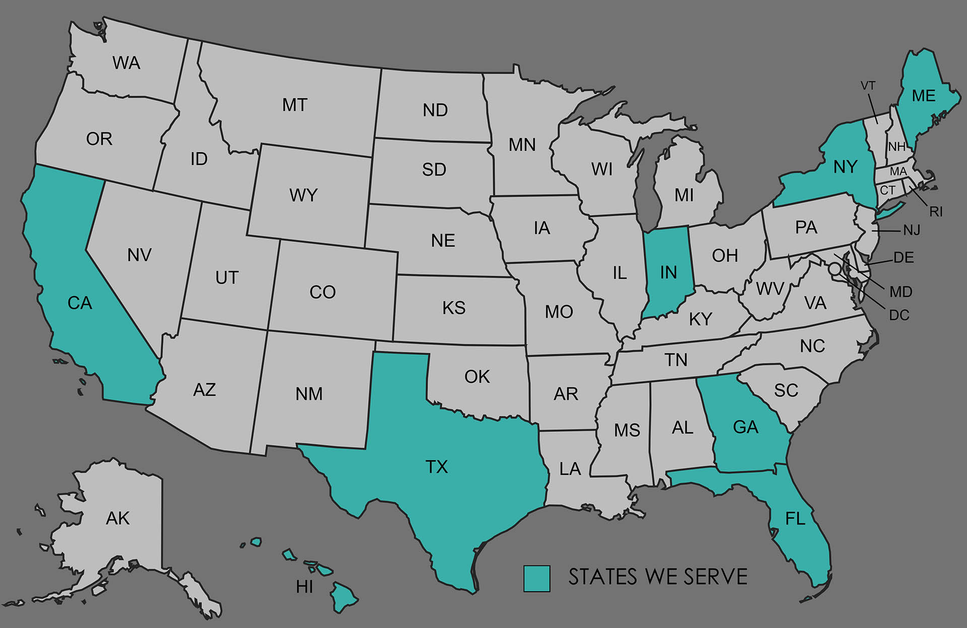 states we are available in telepsychiatry shrinkMD